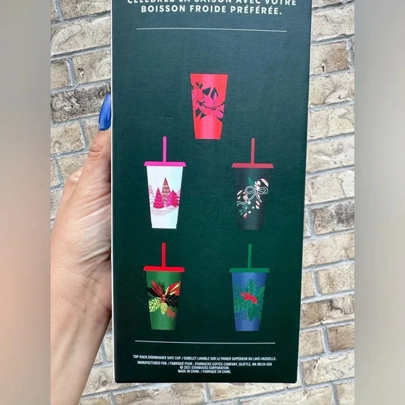 Starbucks Christmas reusable cold tumblers - 5 pack - Picture 5 of 5
